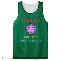 Adhd&D Roll For Concentration Mesh Reversible Basketball Jersey Tank thumb 0