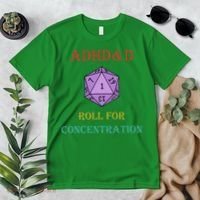 Adhd&D Roll For Concentration Premium T-Shirt thumb 2