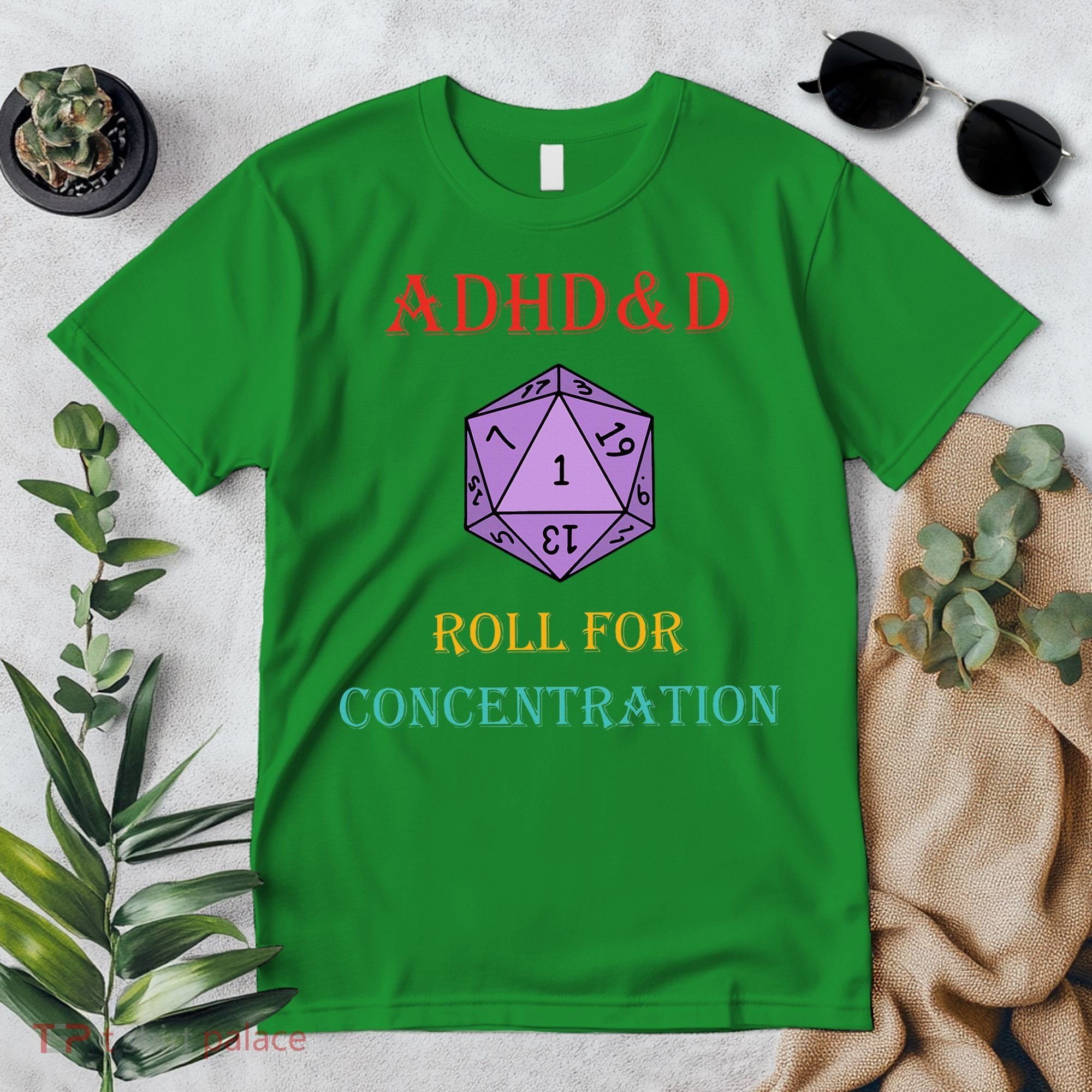 Adhd&D Roll For Concentration Premium T-Shirt
