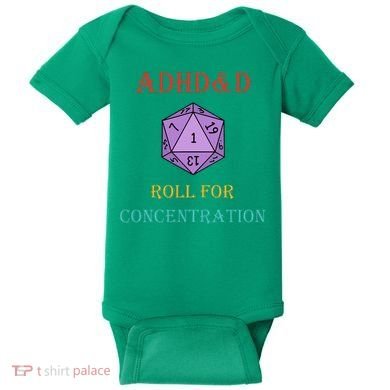 Adhd&D Roll For Concentration Baby Bodysuit