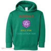 Adhd&D Roll For Concentration Toddler Hoodie thumb 0