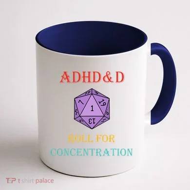 Adhd&D Roll For Concentration Coffee Mug back