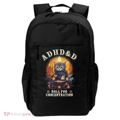 Adhd&D Roll For Concentration Cat Role Playing Game Backpack