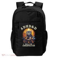 Adhd&D Roll For Concentration Cat Role Playing Game Backpack thumb 0