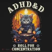 Adhd&D Roll For Concentration Cat Role Playing Game Bucket Hat thumb 4