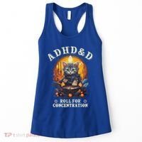 Adhd&D Roll For Concentration Cat Role Playing Game Women's Tank Top thumb 0