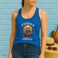 Adhd&D Roll For Concentration Cat Role Playing Game Women's Tank Top thumb 2