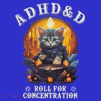 Adhd&D Roll For Concentration Cat Role Playing Game Tank Top thumb 6