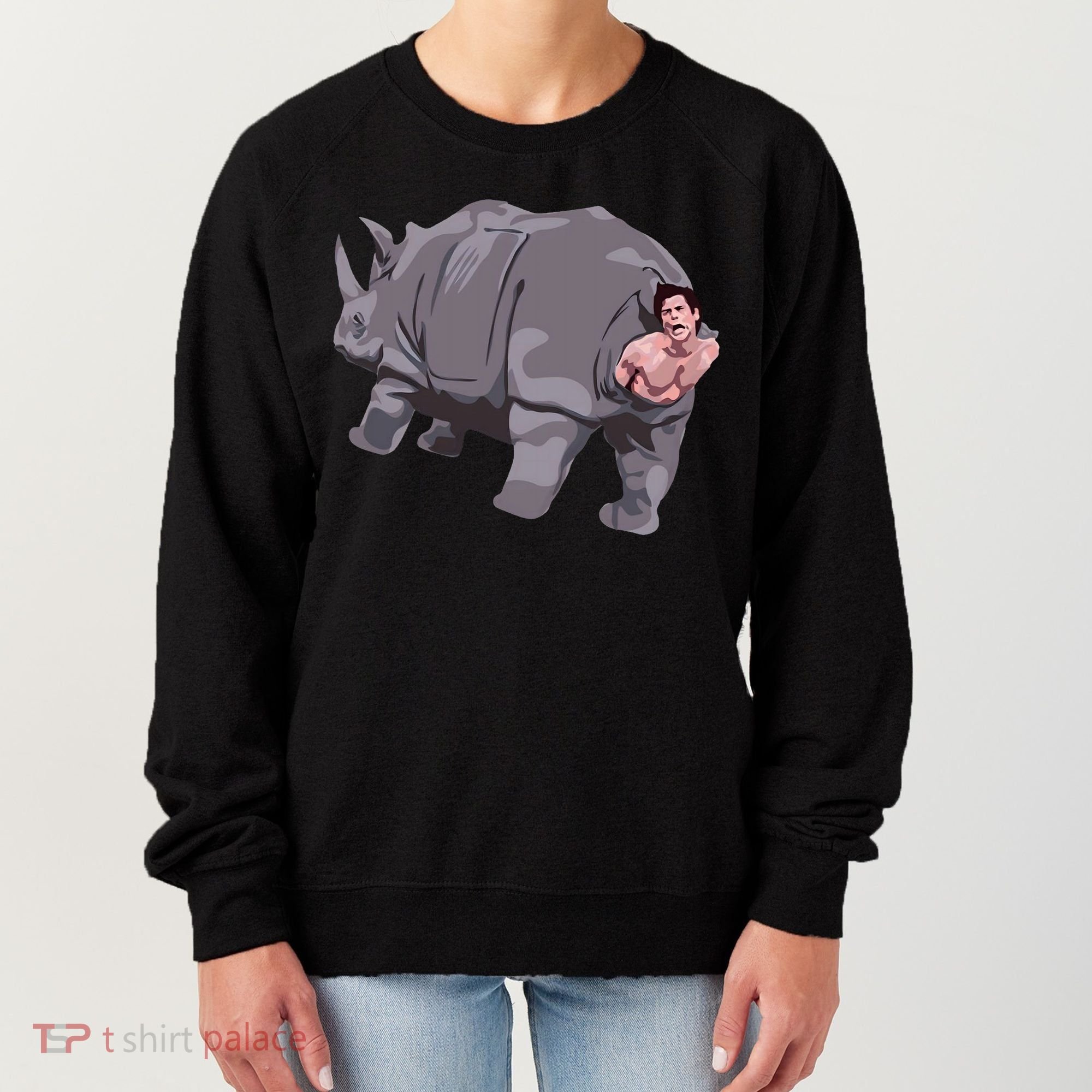Ace Rhino Funny Humor Women's Sweatshirt