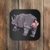 Ace Rhino Funny Humor Coaster thumb 0