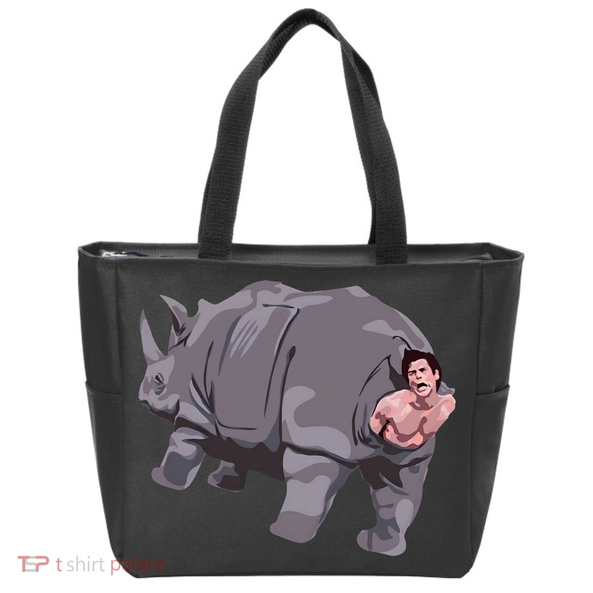 Ace Rhino Funny Humor Tote Bag
