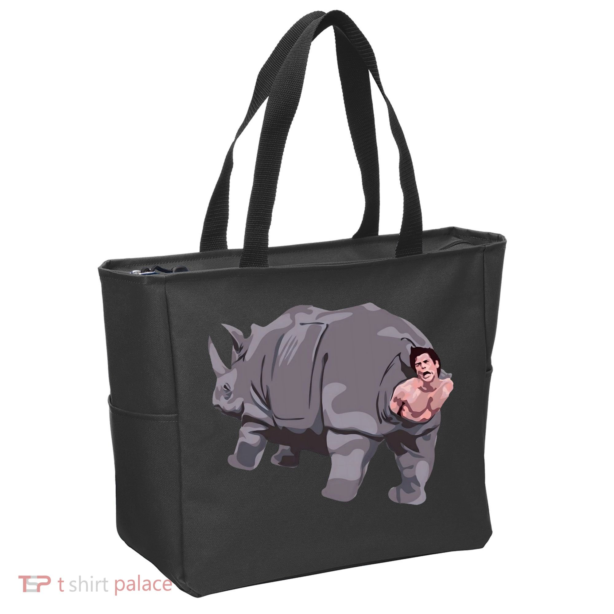 Ace Rhino Funny Humor Tote Bag