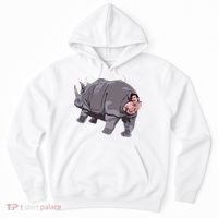 Ace Rhino Funny Humor Hoodie thumb 0