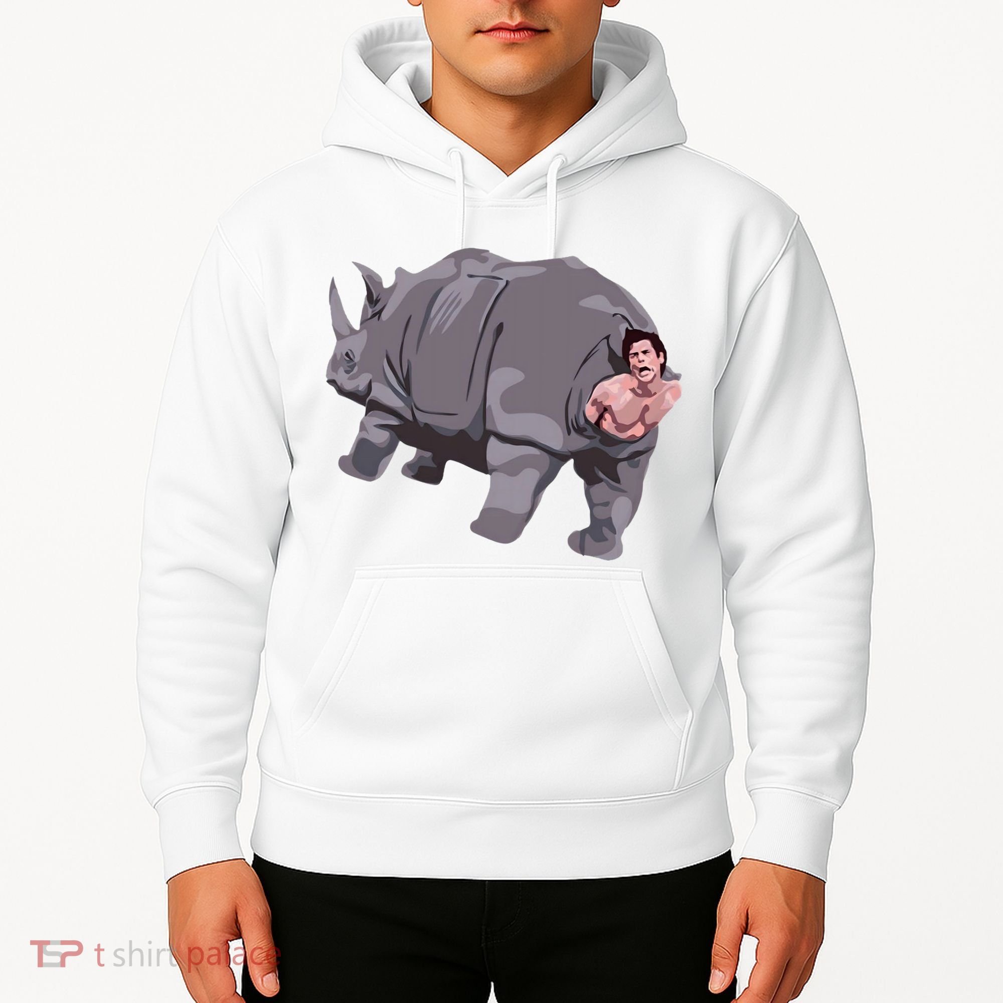 Ace Rhino Funny Humor Hoodie