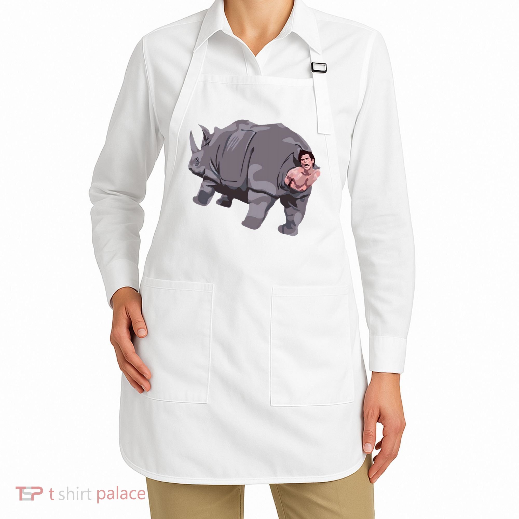 Ace Rhino Funny Humor Apron
