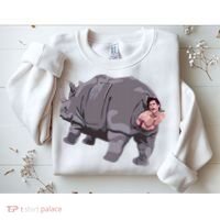 Ace Rhino Funny Humor Sweatshirt thumb 2