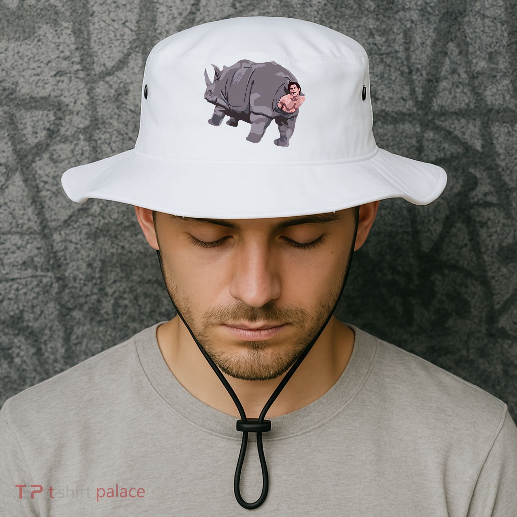 Ace Rhino Funny Humor Bucket Hat