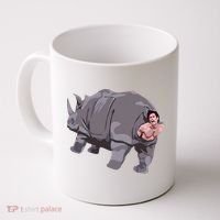 Ace Rhino Funny Humor Coffee Mug thumb 0