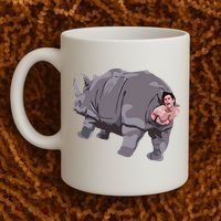 Ace Rhino Funny Humor Coffee Mug thumb 2