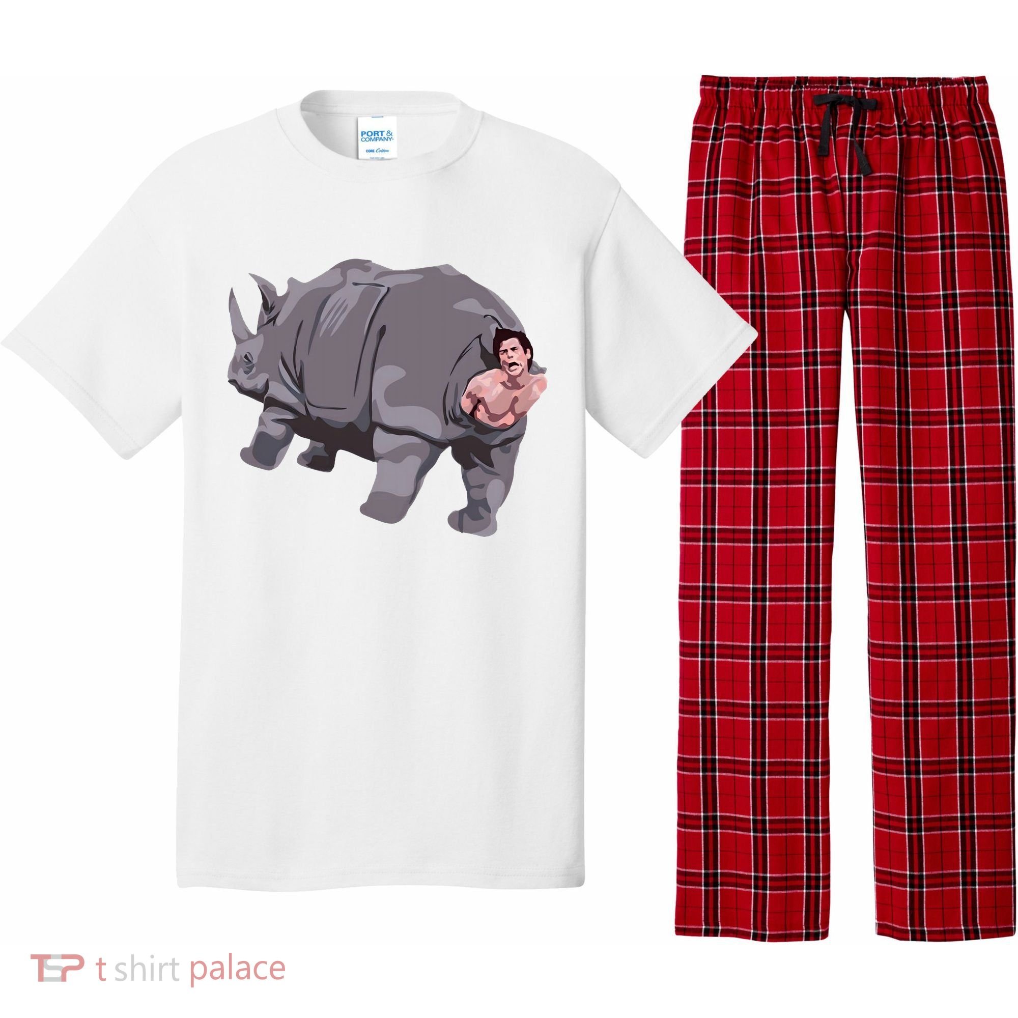 Ace Rhino Funny Humor Pajama Set