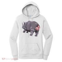 Ace Rhino Funny Humor Women's Hoodie thumb 0