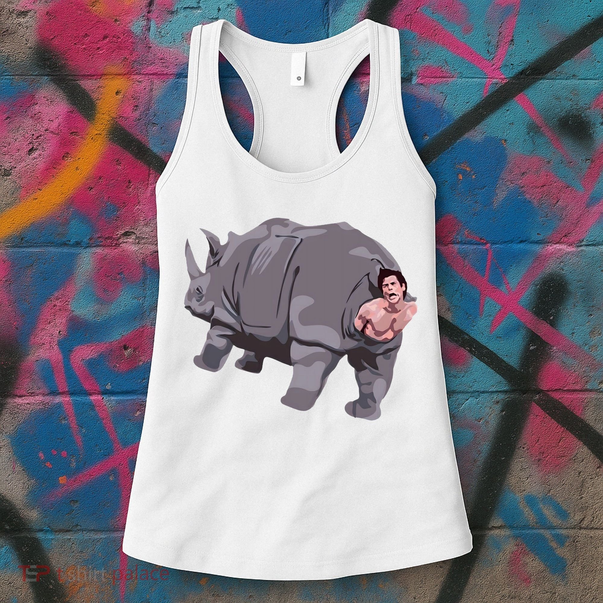 Ace Rhino Funny Humor Women's Tank Top