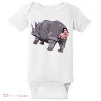 Ace Rhino Funny Humor Baby Bodysuit thumb 0