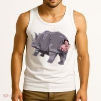 Ace Rhino Funny Humor Tank Top thumb 3