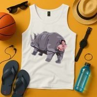 Ace Rhino Funny Humor Tank Top thumb 4
