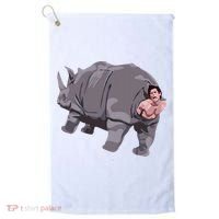 Ace Rhino Funny Humor Golf Towel thumb 0