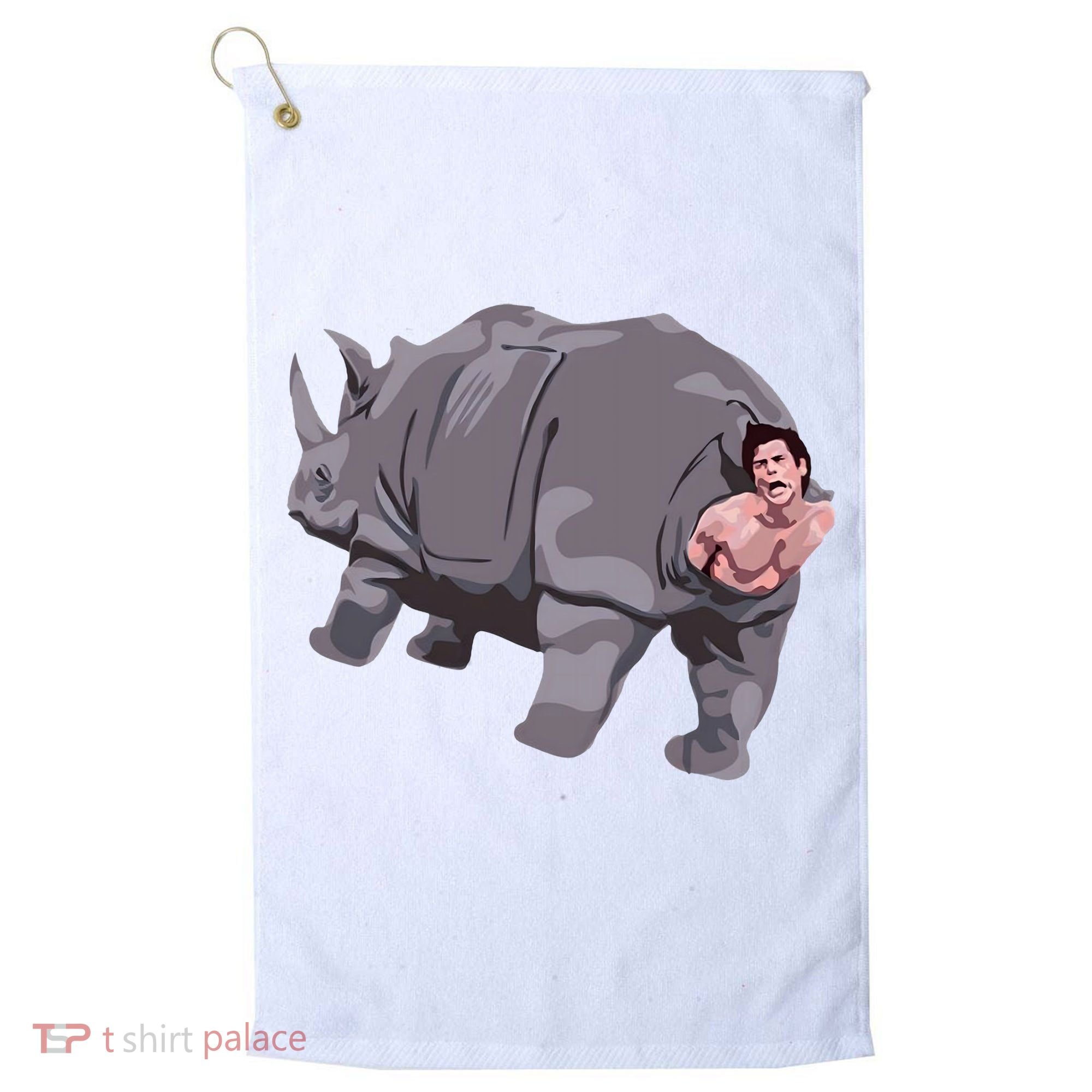 Ace Rhino Funny Humor Golf Towel