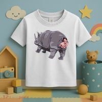 Ace Rhino Funny Humor Toddler T-Shirt thumb 3