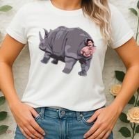 Ace Rhino Funny Humor Women's T-Shirt thumb 2