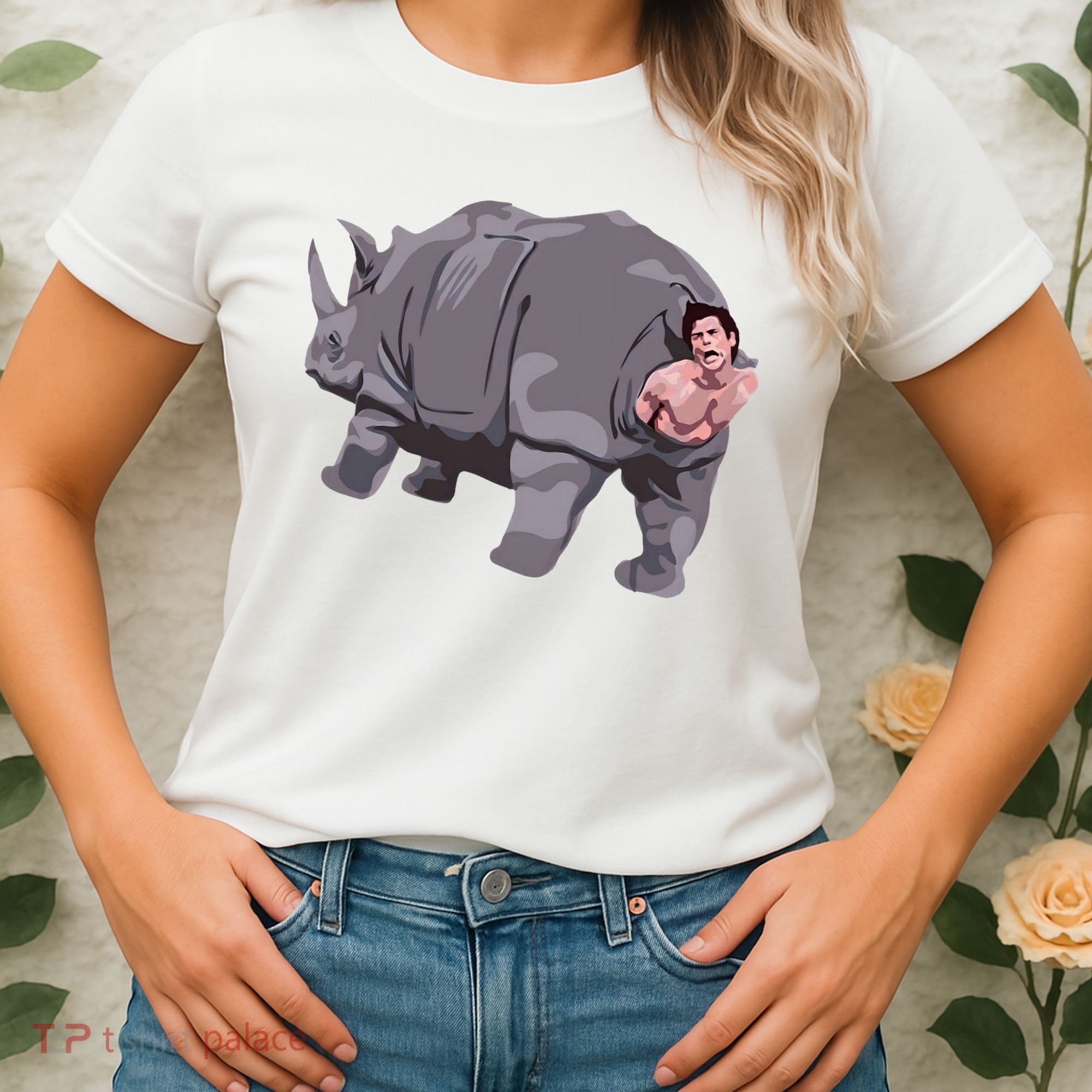 Ace Rhino Funny Humor Women's T-Shirt