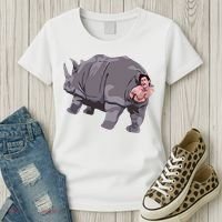 Ace Rhino Funny Humor Women's T-Shirt thumb 3