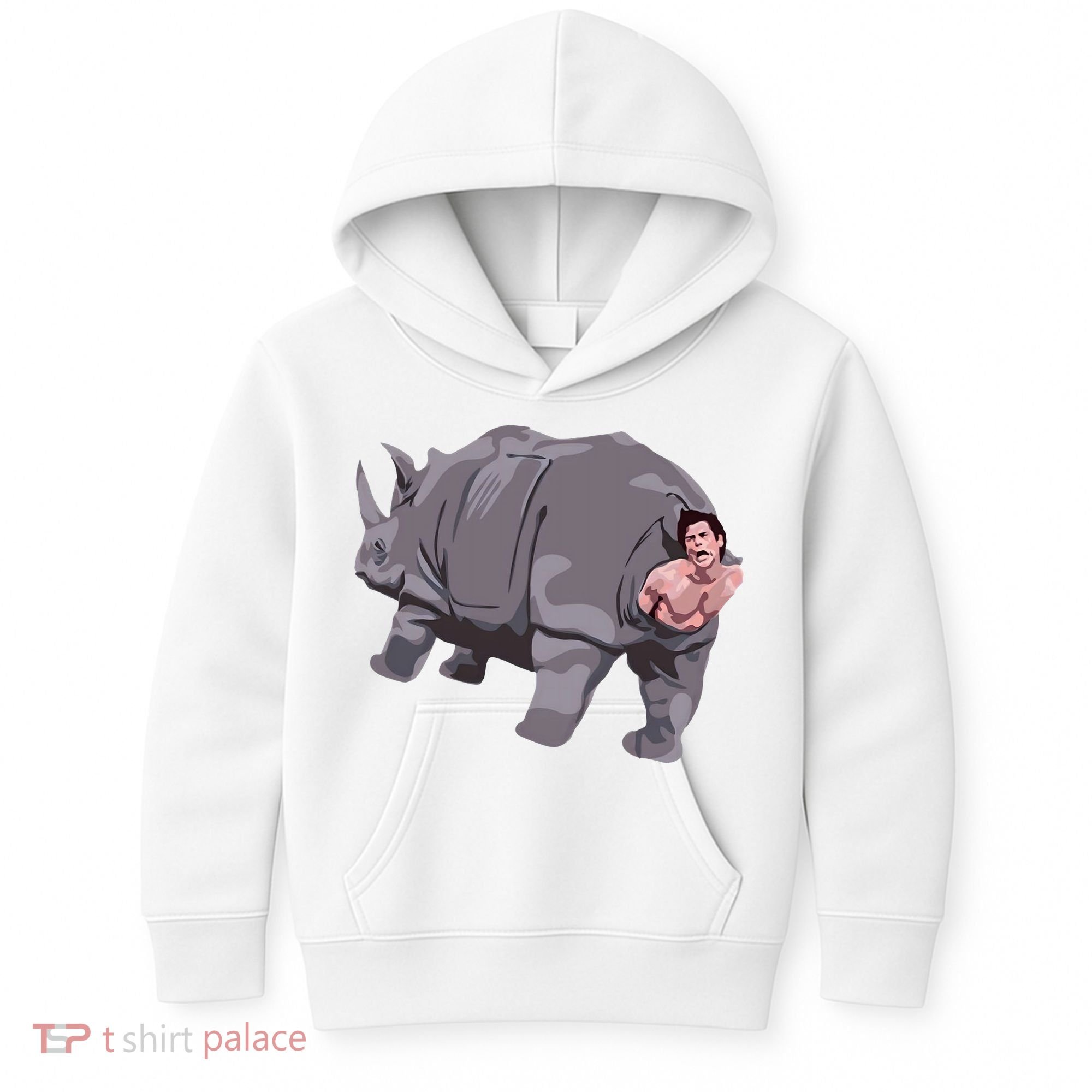 Ace Rhino Funny Humor Kids Hoodie