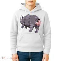 Ace Rhino Funny Humor Kids Hoodie thumb 4