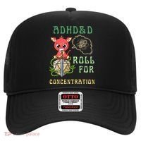 Adhd&D Roll For Concentration Funny Quote Gamer Apparel Hat thumb 0