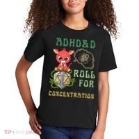 Adhd&D Roll For Concentration Funny Quote Gamer Apparel Kids T-Shirt thumb 2