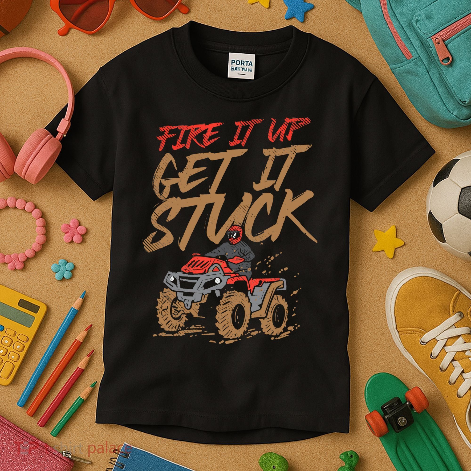 Atv Rider Gifts Four Wheeler Accessories Kids T-Shirt