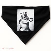 Alligator Royal Gator King  Crowned Crocodile Art Alligator Gift USA-Made Doggie Bandana thumb 0