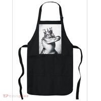 Alligator Royal Gator King  Crowned Crocodile Art Alligator Gift Apron thumb 0