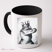 Alligator Royal Gator King  Crowned Crocodile Art Alligator Gift Coffee Mug thumb 0