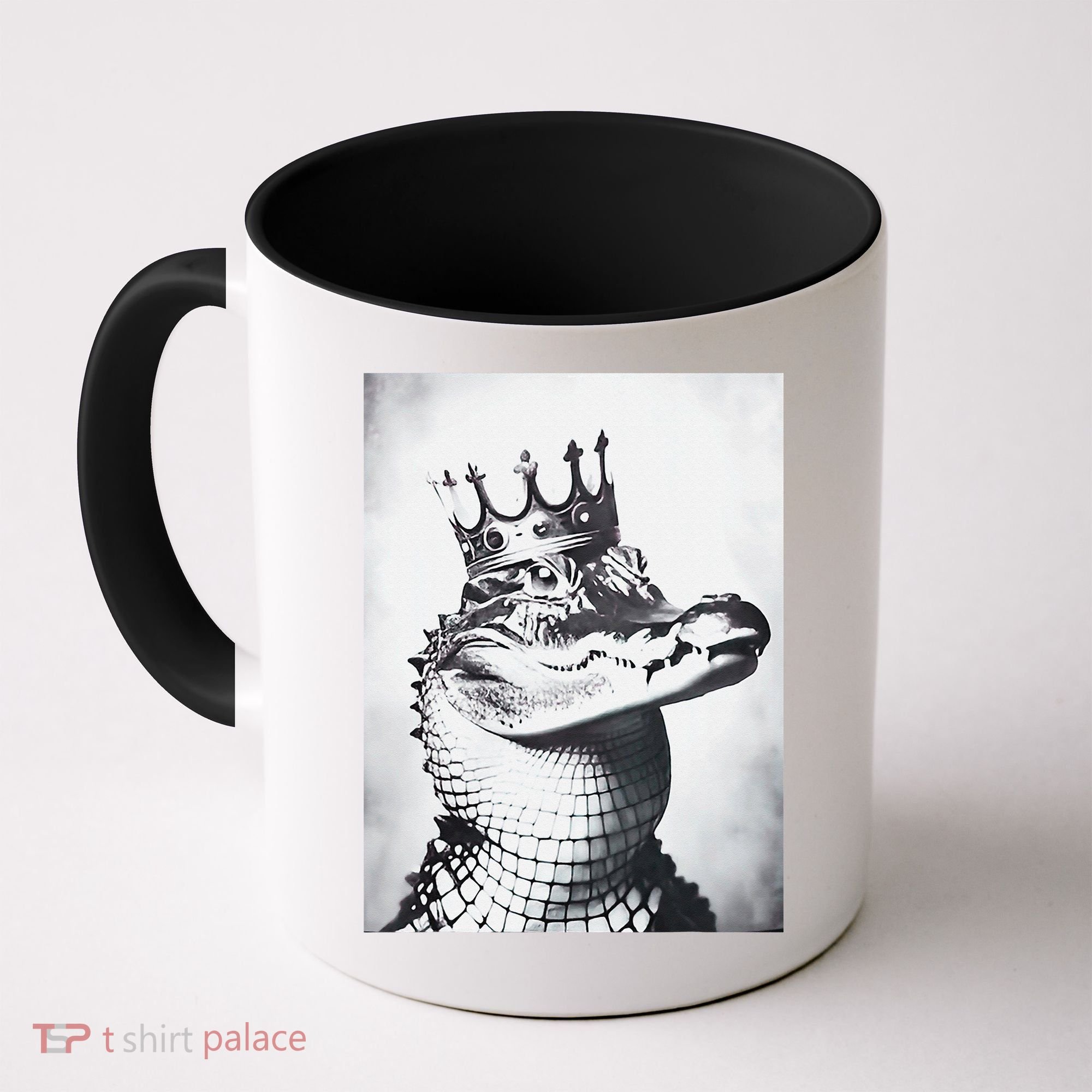Alligator Royal Gator King  Crowned Crocodile Art Alligator Gift Coffee Mug