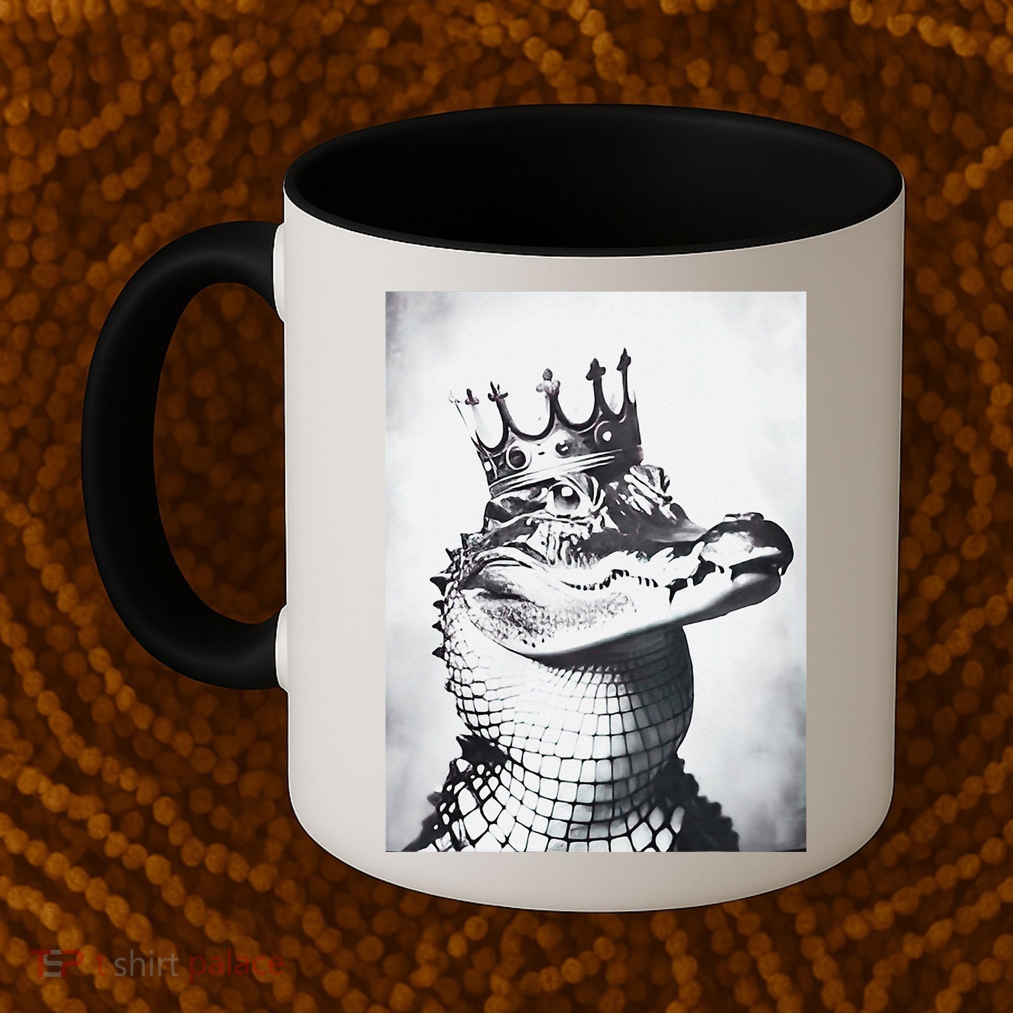 Alligator Royal Gator King  Crowned Crocodile Art Alligator Gift Coffee Mug