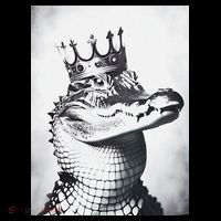Alligator Royal Gator King  Crowned Crocodile Art Alligator Gift Coffee Mug thumb 5