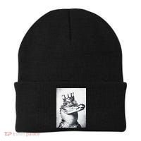 Alligator Royal Gator King  Crowned Crocodile Art Alligator Gift Beanie thumb 0