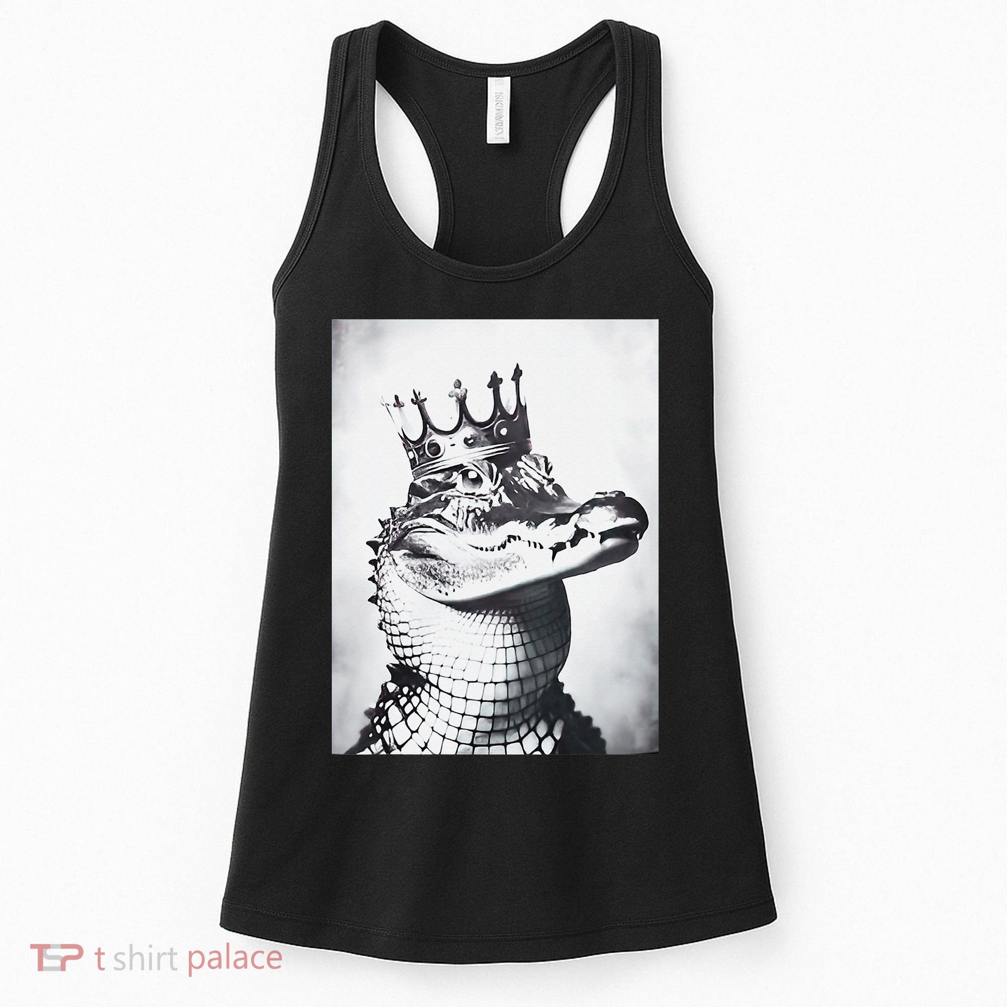 Alligator Royal Gator King  Crowned Crocodile Art Alligator Gift Women's Tank Top