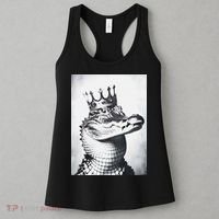Alligator Royal Gator King  Crowned Crocodile Art Alligator Gift Women's Tank Top thumb 3