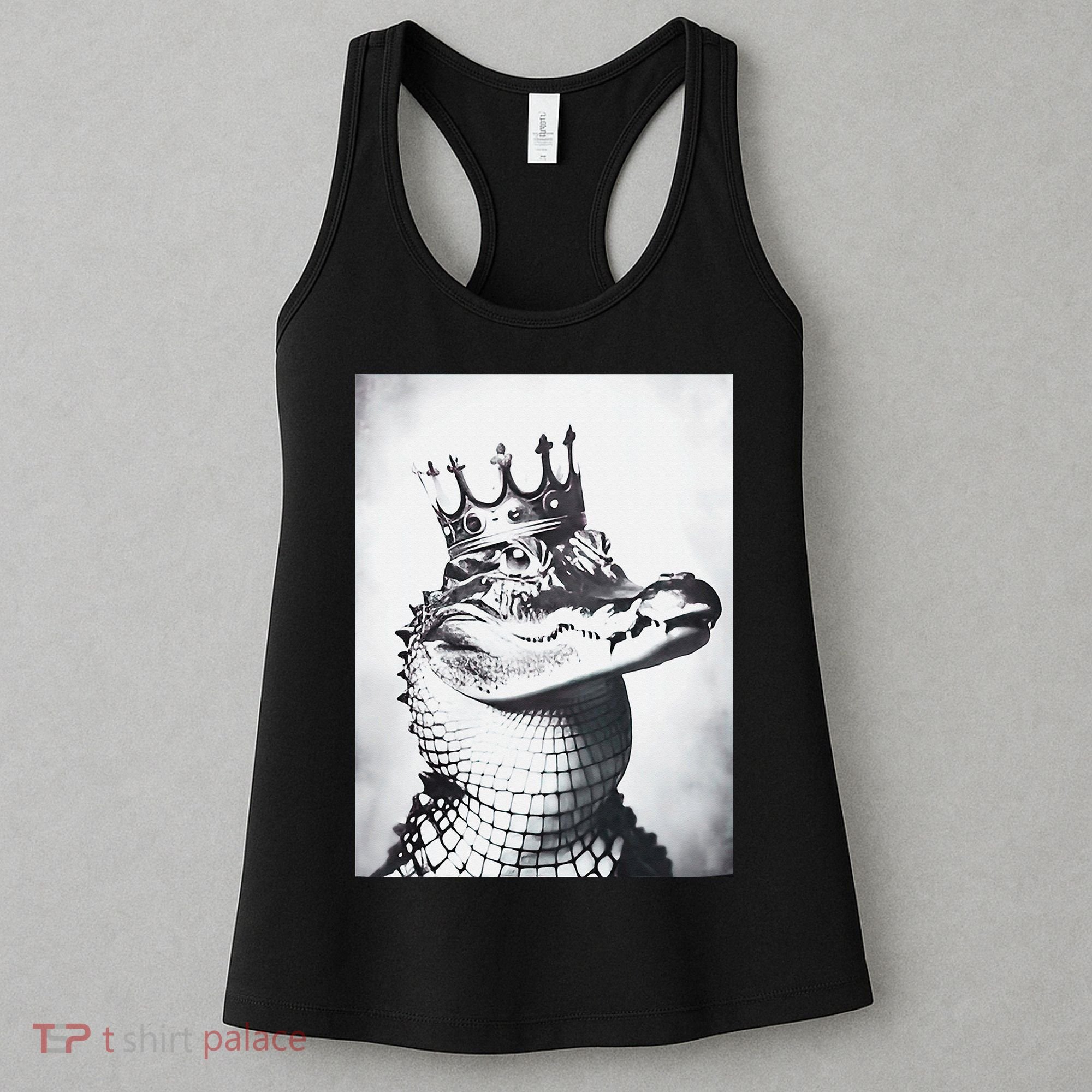 Alligator Royal Gator King  Crowned Crocodile Art Alligator Gift Women's Tank Top